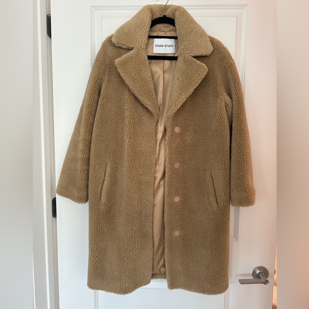 STAND STUDIO Camille Cocoon Teddy Coat